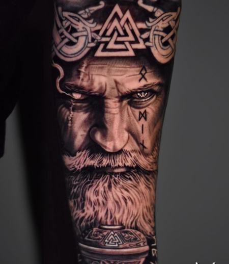 Tattoos - Matt Morrison Viking God - 144346